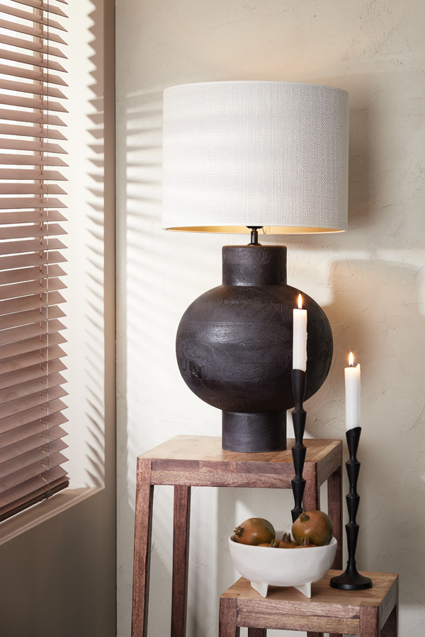 Light & Living - Lampenkap SAVERNA - 40x40x30 - Wit