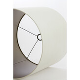 Light & Living - Lampenkap VELOURS - Ø50x49cm - Wit