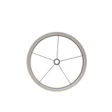 Light & Living - Lampenkap VELOURS - Ø50x49cm - Wit