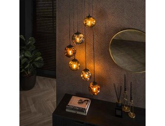 Hoyz Collection - Hanglamp 6L Stellar - Artic Zwart