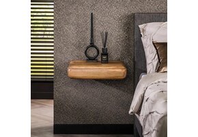 Hoyz Collection - Nachtkastje Sleek - Massief Mango Naturel