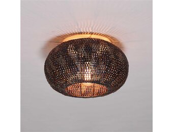 Hoyz Collection - Plafondlamp Ø40 Armor - Zwart Bruin