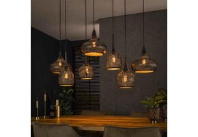 Hoyz Collection - Hanglamp 4+3 Zip - Artic Zwart