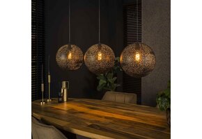 Hoyz Collection - Hanglamp 3x Ø30 Zip - Artic Zwart