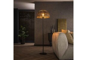 Hoyz Collection - Vloerlamp Ø50 Armor Open - Zwart Bruin