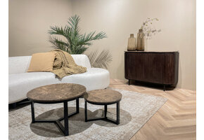 Livingfurn - Salontafel Senna Emperador 60cm - Marmer