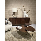 Brix - Salontafel Brix Loua Brown set of 3 - Mangohout