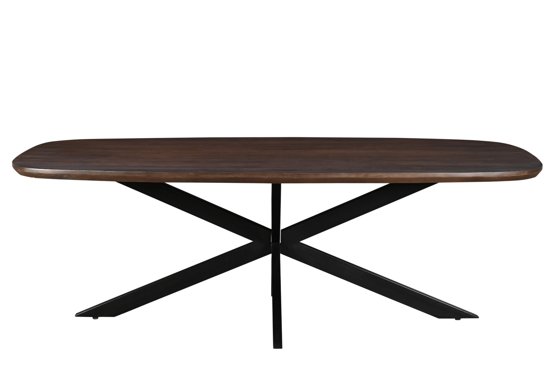 Livingfurn - Eetkamertafel Jesper Danish Oval Brown 180 cm - Mangohout