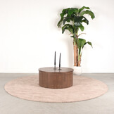 LABEL51 - Salontafel Oliva - Walnoot - 70x70x30cm