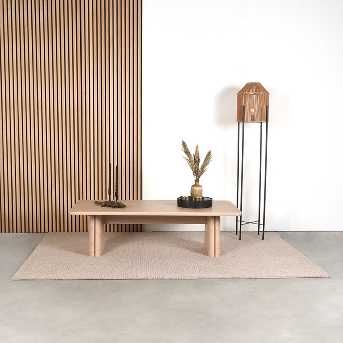 LABEL51 - Salontafel Jule - Beige - 70x140x40cm