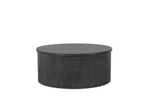 LABEL51 Salontafel Oliva - Zwart - Eiken - 70 cm