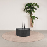 LABEL51 - Salontafel Oliva - Zwart - 70x70x30cm