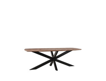 LABEL51 Eetkamertafel Zane - Bruin - Mangohout - 190 cm