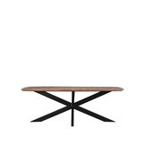 LABEL51 Eetkamertafel Zane - Bruin - Mangohout - 190 cm