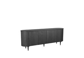 LABEL51 Dressoir Oliva - Zwart - Eiken - 220 cm