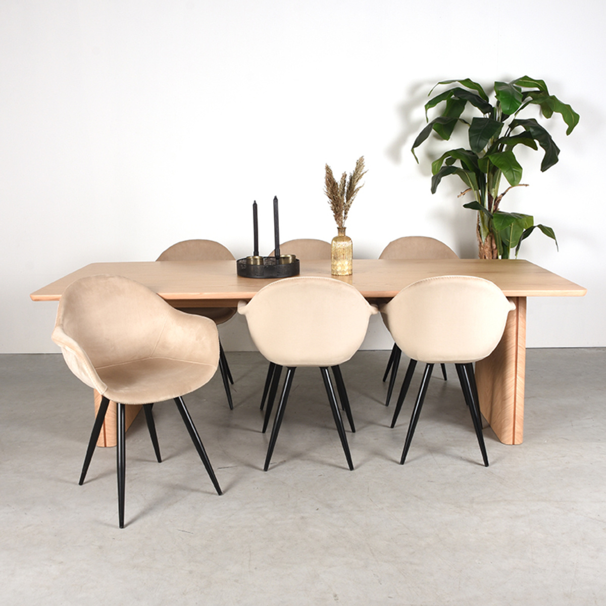 LABEL51 - Eetkamertafel Jule - Beige - 100x240x75cm