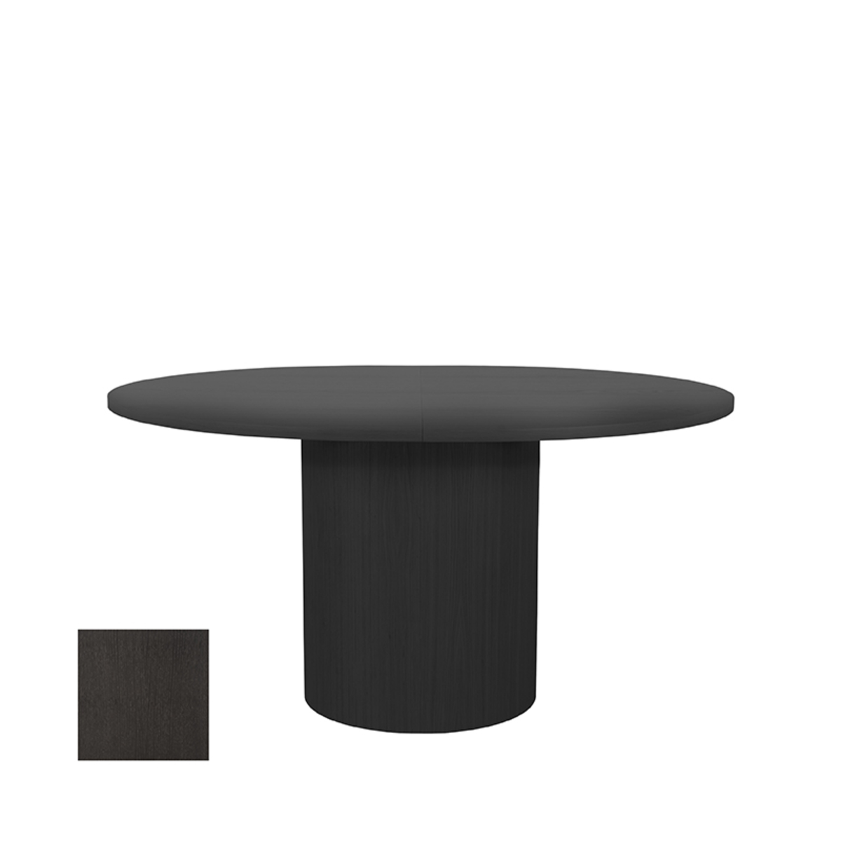 LABEL51 - Eetkamertafel Oliva - Zwart - 130x150x78cm