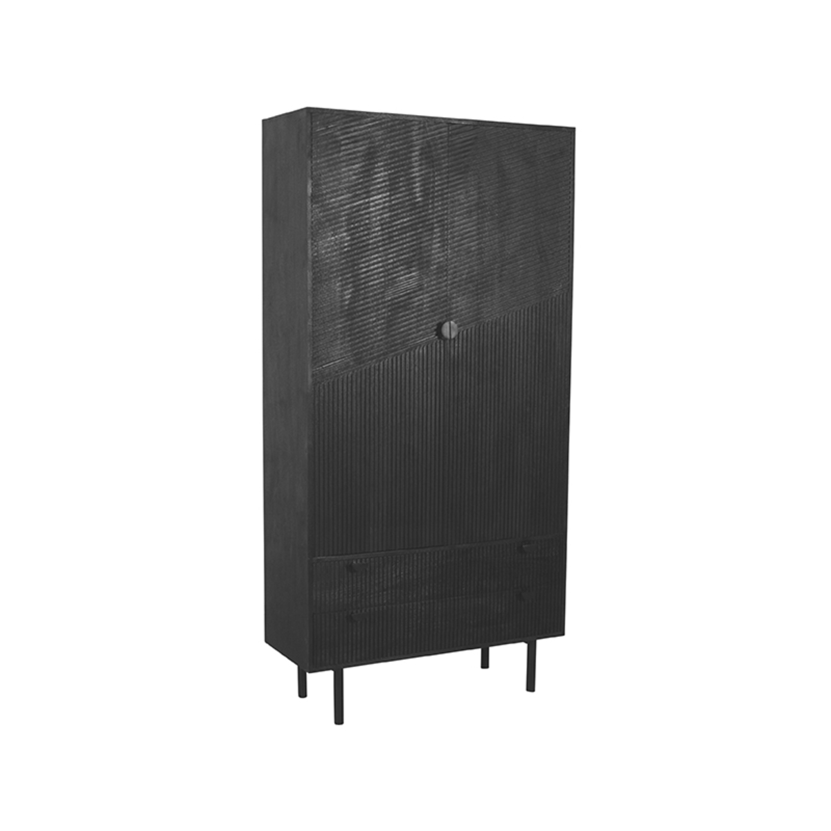 LABEL51 - Bergkasten Cotia - Zwart - 40x100x200cm