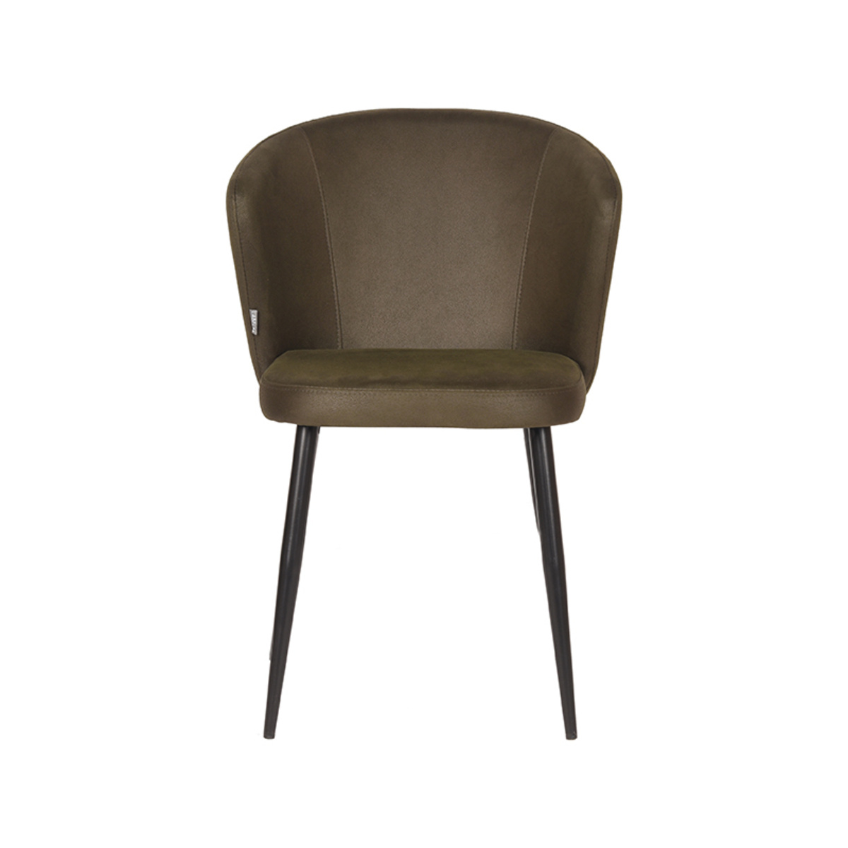 LABEL51 - Eetkamerstoel Wave - Groen - 60x58x85cm - Set van 2