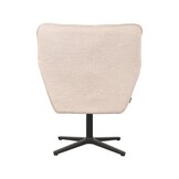 LABEL51 Fauteuil Ian 76x72x87 cm - Naturel - Boucle