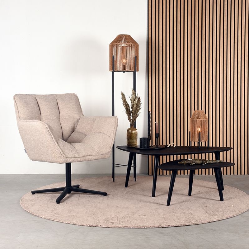 LABEL51 - Fauteuil Ian - Beige - 72x76x87cm