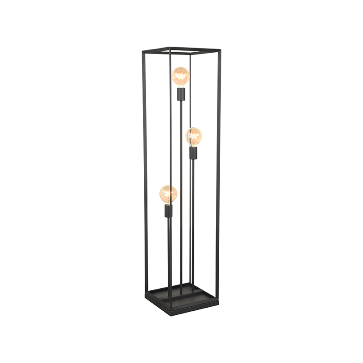 LABEL51 - Vloerlamp Tetto - Zwart - 30x30x135cm