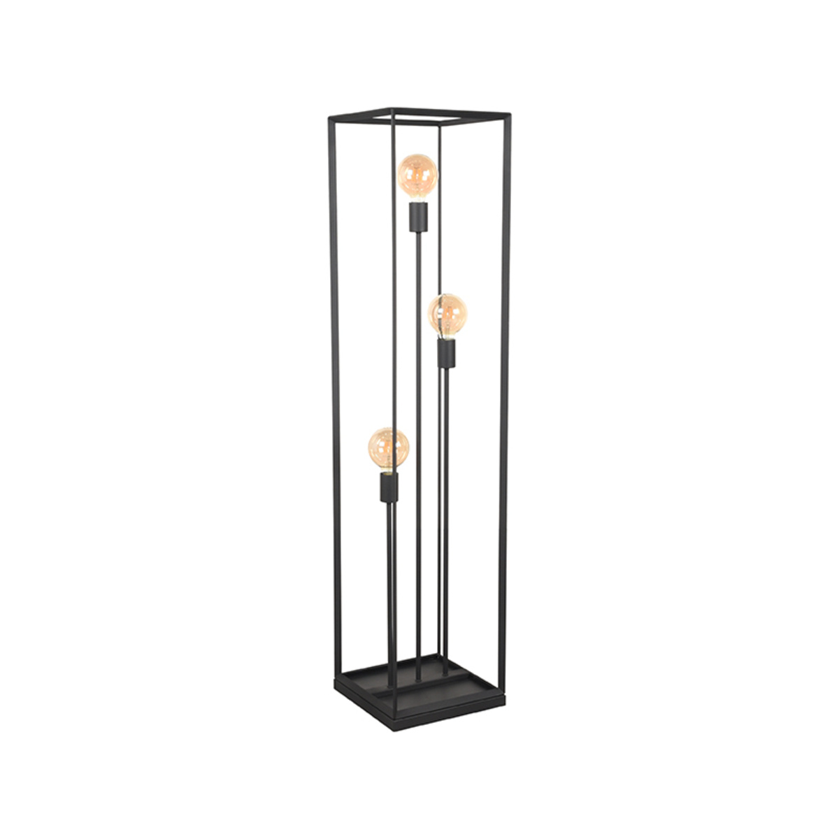 LABEL51 - Vloerlamp Tetto - Zwart - 30x30x135cm