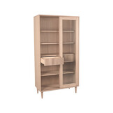 LABEL51 - Vitrinekasten Jule - Beige - 49x100x180cm