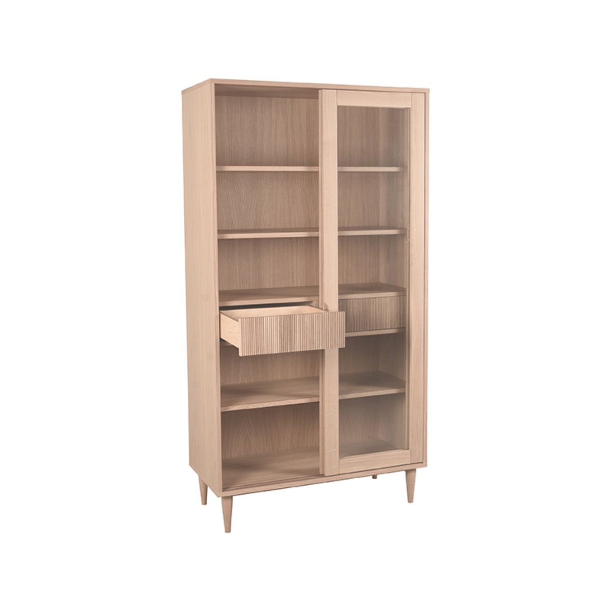 LABEL51 - Vitrinekasten Jule - Beige - 49x100x180cm