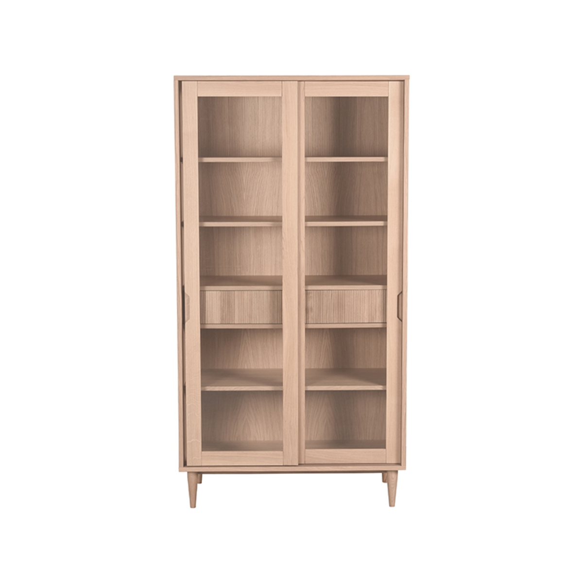 LABEL51 - Vitrinekasten Jule - Beige - 49x100x180cm
