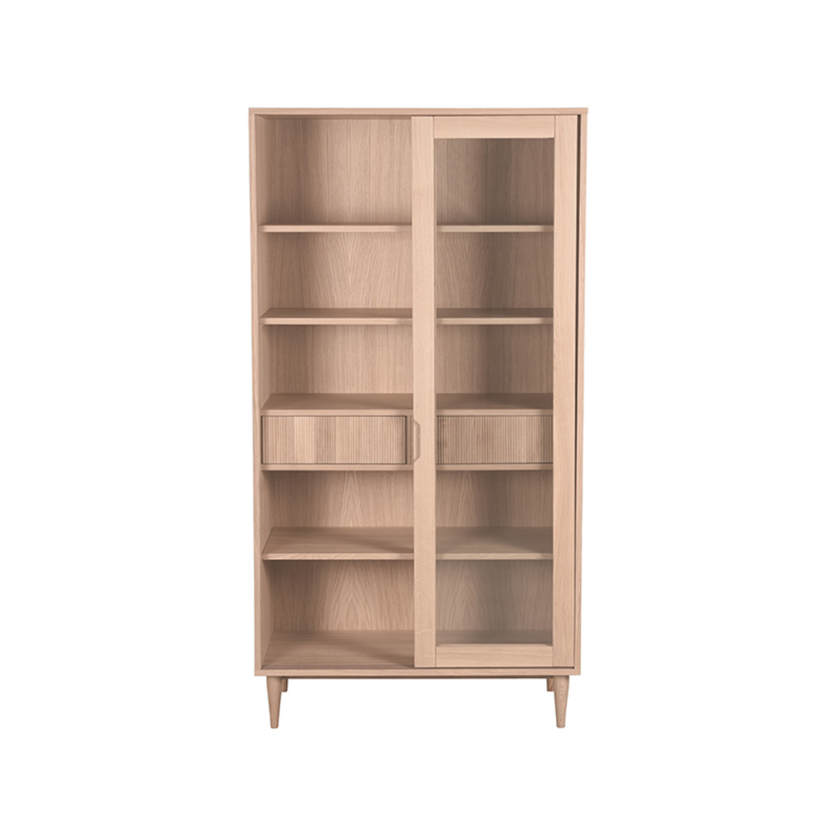 LABEL51 - Vitrinekasten Jule - Beige - 49x100x180cm