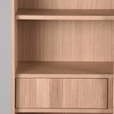 LABEL51 - Vitrinekasten Jule - Beige - 49x100x180cm