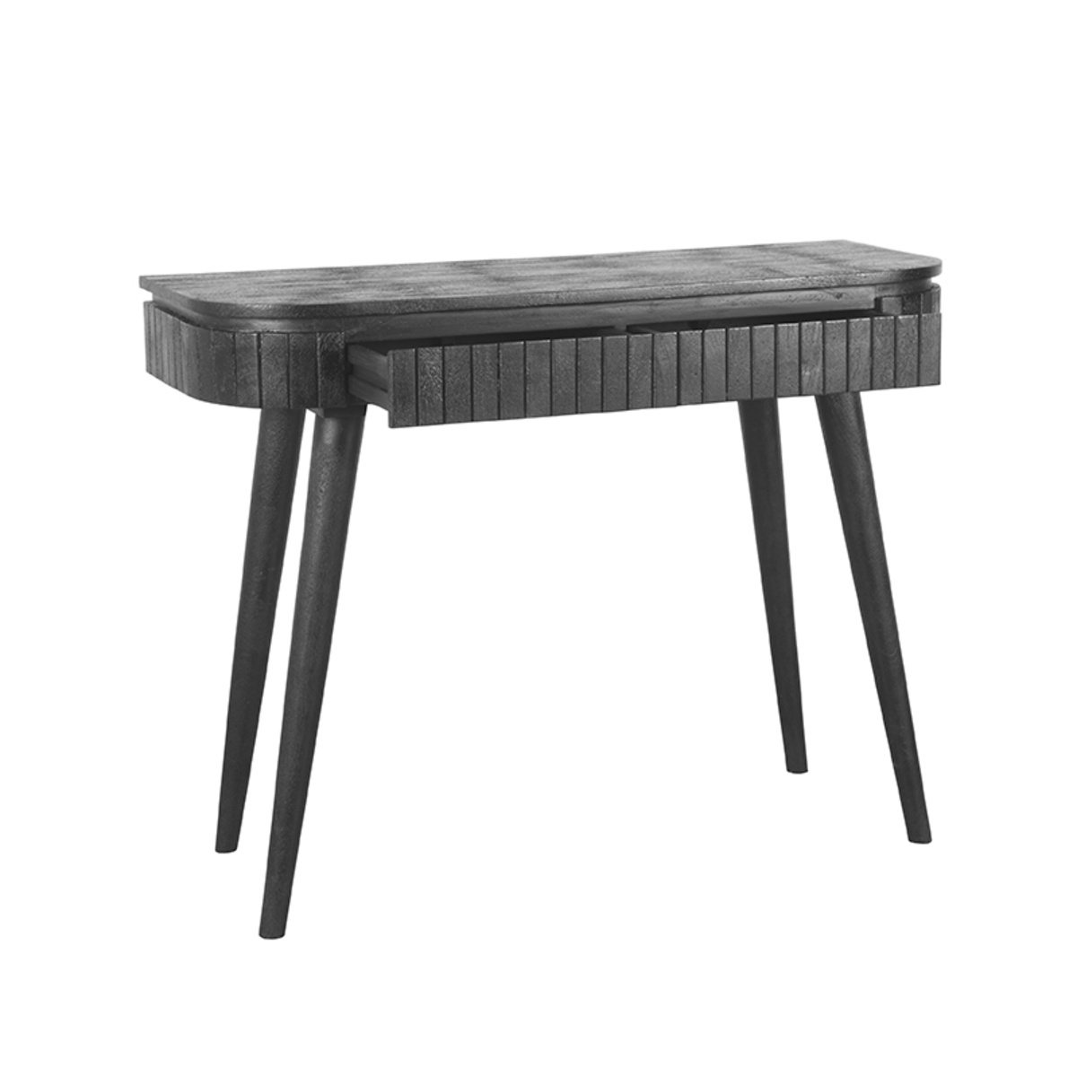 LABEL51 Bureau Nils - Zwart - Mangohout - 100cm
