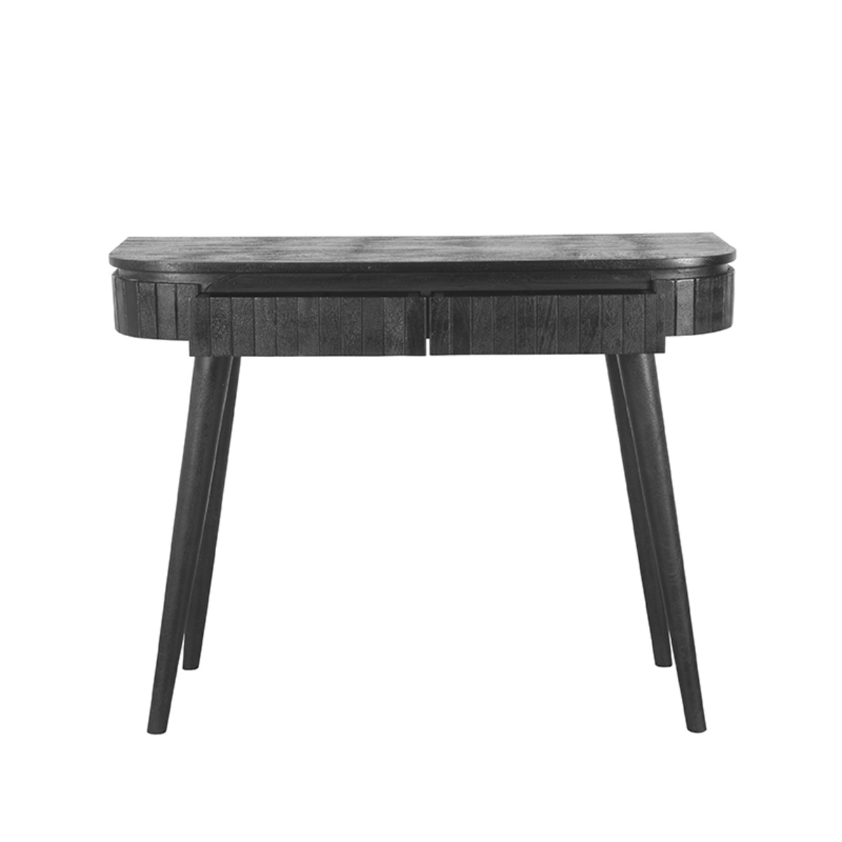 LABEL51 Bureau Nils - Zwart - Mangohout - 100cm