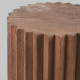 LABEL51 Bijzettafel Novan - Espresso Ø35cm - Mangohout