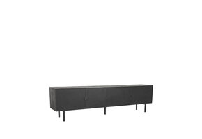 LABEL51 Tv-meubel Cotia - Zwart - Mangohout - 220cm