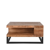 LABEL51 - Salontafel Cube - Bruin - 80x80x40cm