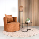 LABEL51 - Fauteuil Evy - Oker - 90x90x75cm