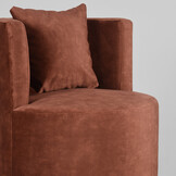 LABEL51 Fauteuil Evy 65x65x75 cm - Rust - Velours