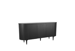LABEL51 Dressoir Oliva - Zwart - Eiken - 180 cm