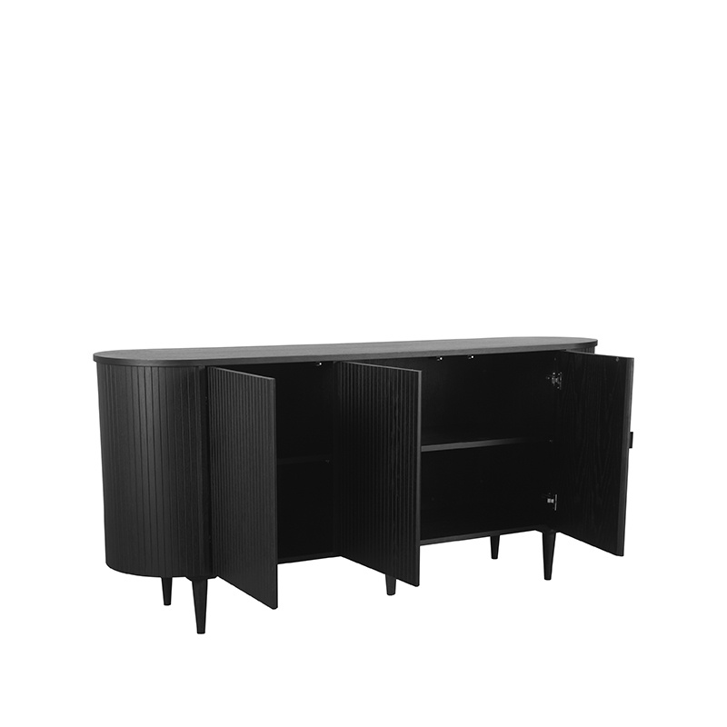 LABEL51 - Dressoir Oliva - Zwart - 47x180x85cm