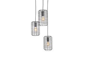 LABEL51 Hanglamp Solido - Zwart - Metaal - 3-Lichts
