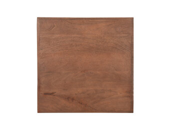 LABEL51 Eetkamertafel Tafelblad Straight Edge - Espresso - Mangohout - 70 cm