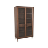 LABEL51 Vitrinekast Jule - Bruin - Eiken - 100 cm