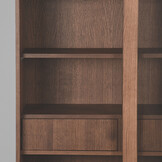 LABEL51 - Vitrinekasten Jule - Walnoot - 49x100x180cm