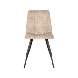 LABEL51 Eetkamerstoel Jelt - Zand - Velours - set van 2