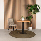 LABEL51 Eetkamerstoel Jelt - Zand - Velours - set van 2