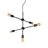 LABEL51 - Hanglamp Stilo - Zwart - 70x70x70cm