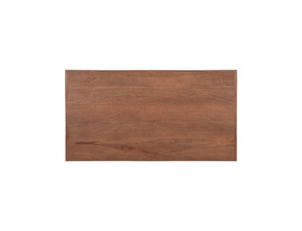 LABEL51 Eetkamertafel Tafelblad Straight Edge - Espresso - Mangohout - 120 cm