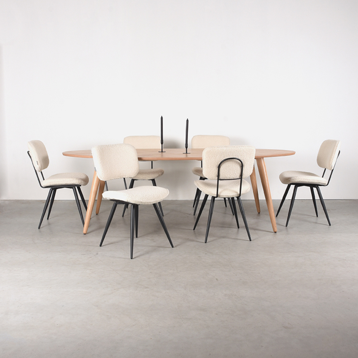 LABEL51 - Eetkamertafel Ines - Beige - 110x240x76cm